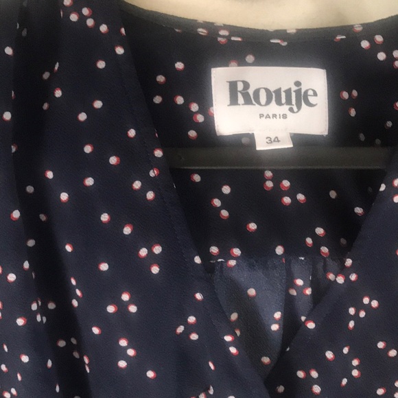 ***Sold***Rouje Momo Top 34 in Navy dots - Picture 4 of 4